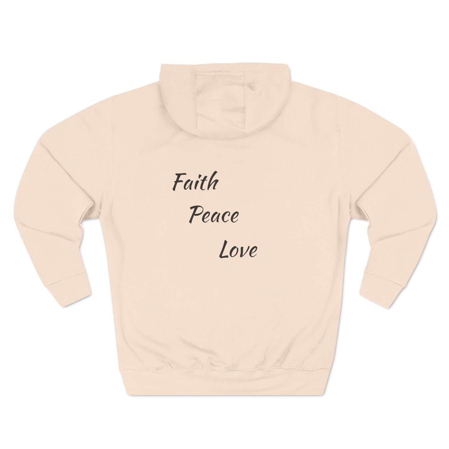 Three-Panel Fleece Hoodie