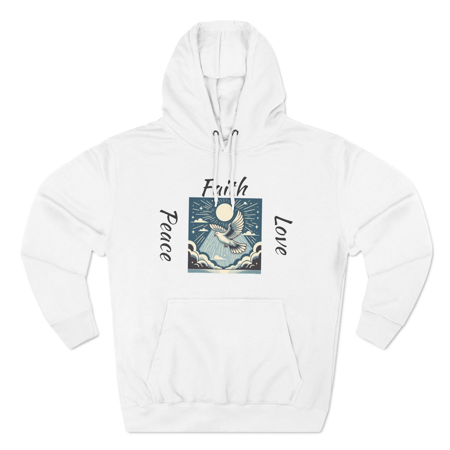 Three-Panel Fleece Hoodie