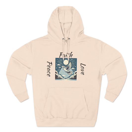 Three-Panel Fleece Hoodie